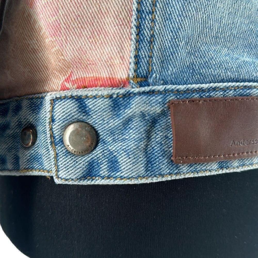 Andersson Bell Patchwork Drop-Shoulder Denim Jacket
Boho lounge unique sz Lg - Picture 12 of 16